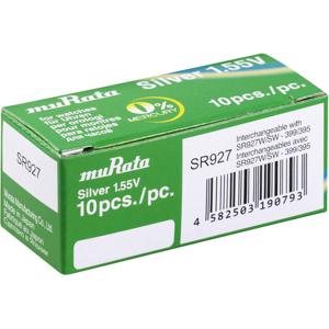 Murata Knoopcel 395 1.55 V 10 stuk(s) 52 mAh Zilveroxide SR927-PBWW