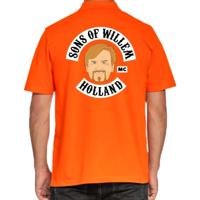 Koningsdag poloshirt - Sons Of Willem Holland MC - oranje - heren - Koningsdag kleding - Bikers