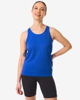 HEMA Naadloos Dames Sportsinglet Felblauw (felblauw)