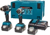 Makita dlx2180tj1 - dhp484 accuklopboormachine + dtd153 accu slagschroevendraaier 18v 5,0ah li-ion + 3e accu