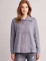 Vest van cashmere melange en suède leren details Vest van cashmere melange en suède leren details