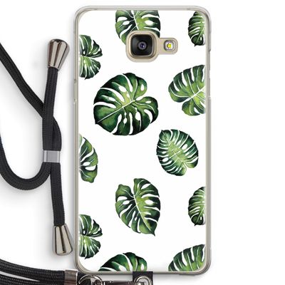 Tropische bladeren: Samsung Galaxy A5 (2016) Transparant Hoesje met koord