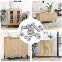 VidaXL Slotmoer 2857 pcs nikkel staal