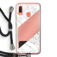 Biggest stripe: Samsung Galaxy A20e Transparant Hoesje met koord