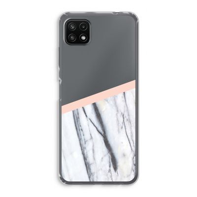 A touch of peach: Samsung Galaxy A22 5G Transparant Hoesje