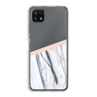 A touch of peach: Samsung Galaxy A22 5G Transparant Hoesje