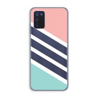 Strepen pastel: Samsung Galaxy A03s Transparant Hoesje