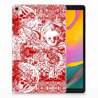 Tablet BackCover Samsung Galaxy Tab A 10.1 (2019) Angel Skull Rood