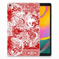 Tablet BackCover Samsung Galaxy Tab A 10.1 (2019) Angel Skull Rood