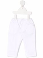 Emporio Armani Kids pantalon taille-haute à taille élastiquée - Blanc - thumbnail