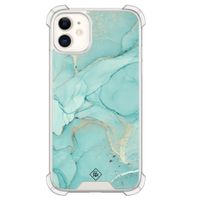 iPhone 11 siliconen shockproof hoesje - Touch of mint