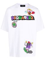 DSQUARED2 t-shirt à imprimé graphique - Blanc - thumbnail