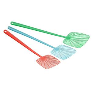 Vliegenmeppers set van 3x stuks - plastic - 45 cm - kleurenmix - anti insecten middelen   -