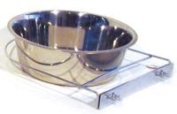 RVS HONDENBAK MET SCHROEFHOUDER 21 CM RVS HONDENBAK MET SCHROEFHOUDER 21 CM