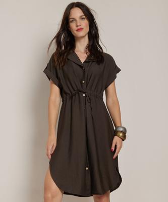 overhemd jurk met koordje