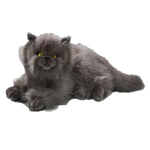 Knuffeldier Perzische kat/poes - zachte pluche stof - premium kwaliteit knuffels - grijs - 30 cm