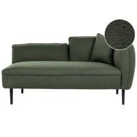 Beliani - CHEVANNES - Chaise longue - Groen - Boucle