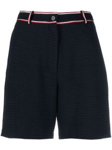 Thom Browne short à bande tricolore - Bleu