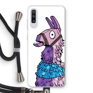 Lama: Samsung Galaxy A70 Transparant Hoesje met koord
