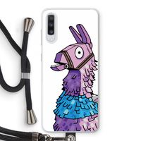 Lama: Samsung Galaxy A70 Transparant Hoesje met koord