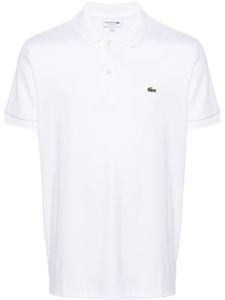 Lacoste polo en coton à patch logo - Blanc