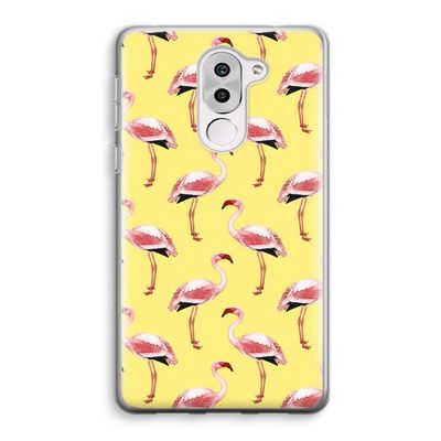 Flamingo's geel: Honor 6X Transparant Hoesje