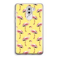 Flamingo's geel: Honor 6X Transparant Hoesje