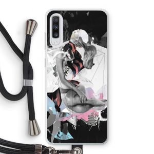 Camouflage de sommeil: Samsung Galaxy A70 Transparant Hoesje met koord