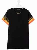 Vision Of Super Kids t-shirt à imprimé flamme - Noir