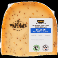 Wapenaer Goudse Kaas met Komijn Belegen 48+ Stuk ca. 325 g bij Jumbo