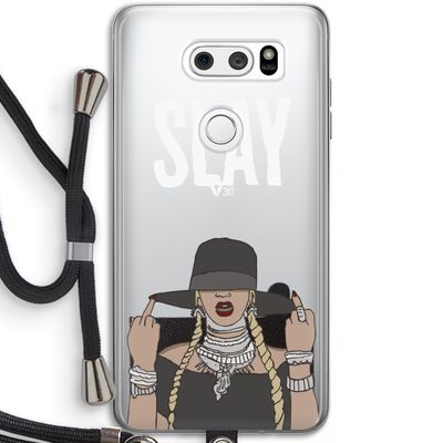 Slay All Day: LG V30 Transparant Hoesje met koord