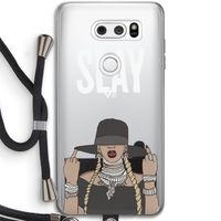 Slay All Day: LG V30 Transparant Hoesje met koord