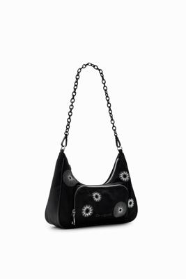 Kleine tas met borduursels - BLACK - U