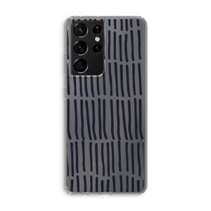 Moroccan stripes: Samsung Galaxy S21 Ultra Transparant Hoesje