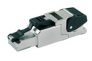 Telegärtner J00026A2004 kabel-connector RJ45 Zwart, Roestvrijstaal