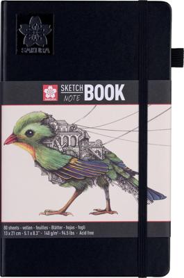 Sakura schetsboek, 140 g/m², ft 13 x 21 cm, wit, 80 vel Sakura schetsboek, 140 g/m², ft 13 x 21 cm, wit, 80 vel