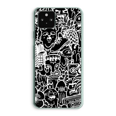 Vexx Black Mixtape: Google Pixel 5a 5G Transparant Hoesje