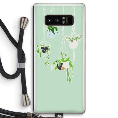 Hang In There: Samsung Galaxy Note 8 Transparant Hoesje met koord