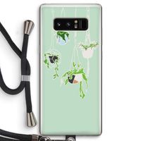 Hang In There: Samsung Galaxy Note 8 Transparant Hoesje met koord