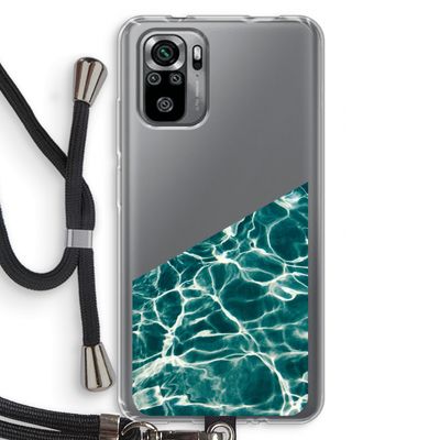 Weerkaatsing water: Xiaomi Redmi Note 10S Transparant Hoesje met koord