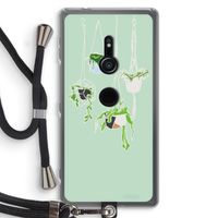 Hang In There: Sony Xperia XZ2 Transparant Hoesje met koord
