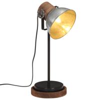 Bureaulamp 25 W E27 17x17x50 cm vintage zilverkleurig - thumbnail