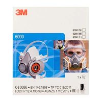 3M 6300L Halfgelaatsmasker Zonder filter Maat: L EN 140 DIN 140 - thumbnail