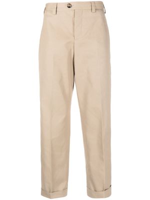 PT Torino pantalon chino à plis marqués - Tons neutres