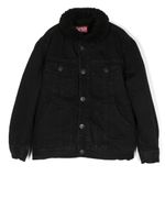 Diesel Kids veste en jean à patch logo - Noir - thumbnail