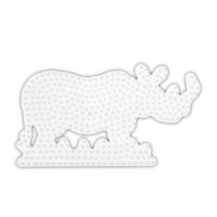 Hama strijkkralenbordje - neushoorn Hama strijkkralenbordje - neushoorn