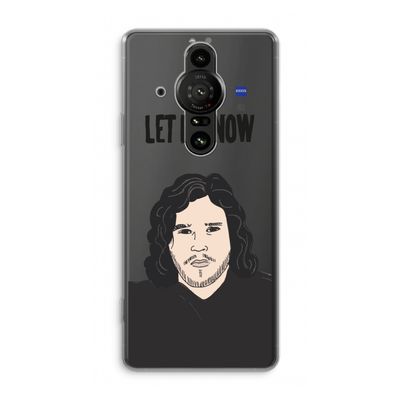 Let It Snow: Sony Xperia Pro-I Transparant Hoesje
