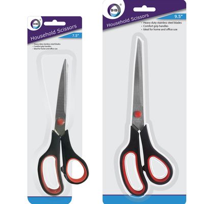 Huishoud/keuken scharen set 2x stuks metaal/kunststof 19 en 24 cm