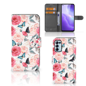 OPPO Find X3 Lite Hoesje Butterfly Roses