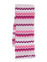 Missoni Kids écharpe en maille à motif zigzag - Rose - thumbnail